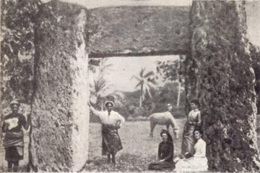 ворота Тонга, мегалиты, Полинезия, удивительные строения